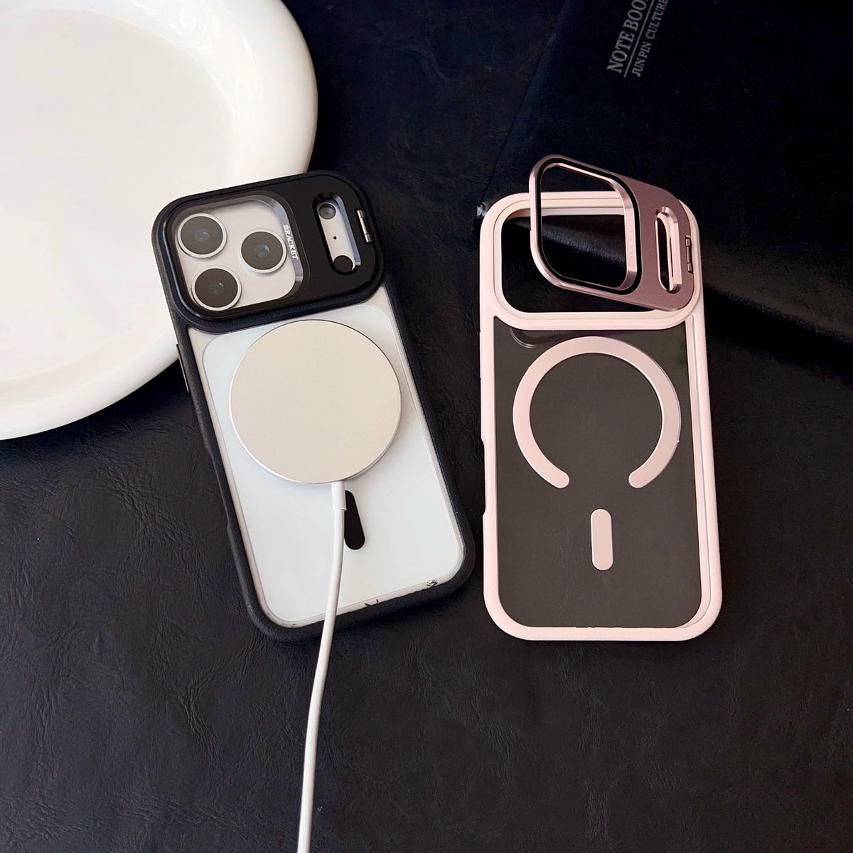 Premium PC Matte Case — MagSafe + Camera Stand Frame