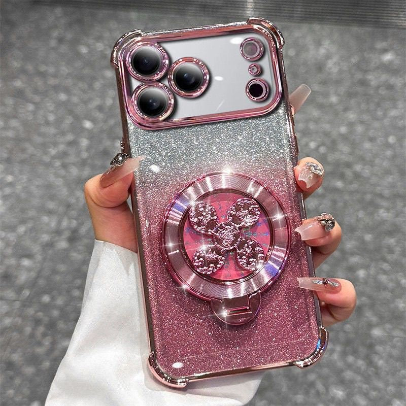 Case iphone Transparent glitter