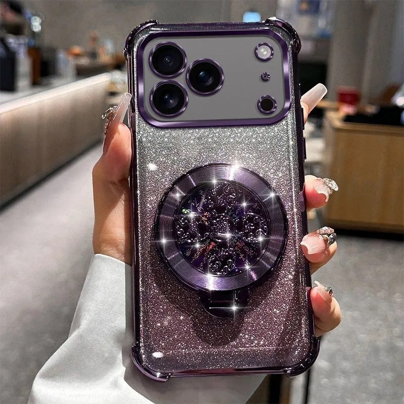 Case iphone Transparent glitter
