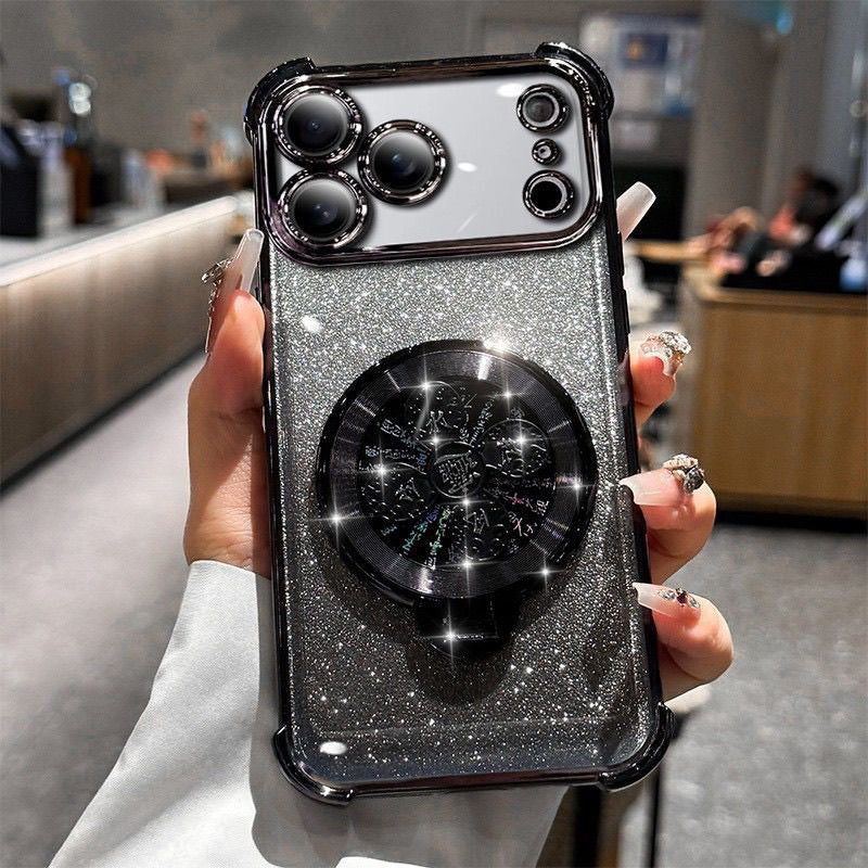 Case iphone Transparent glitter