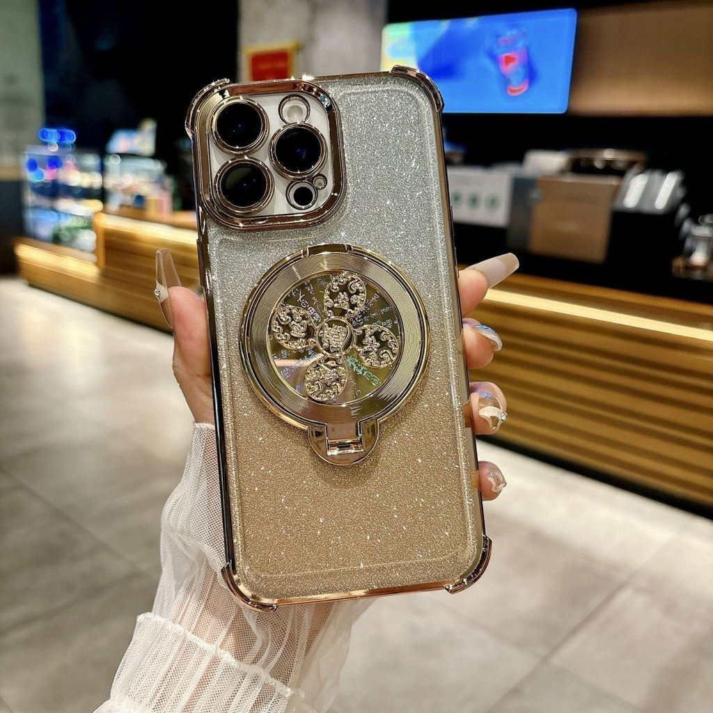 Case iphone Transparent glitter