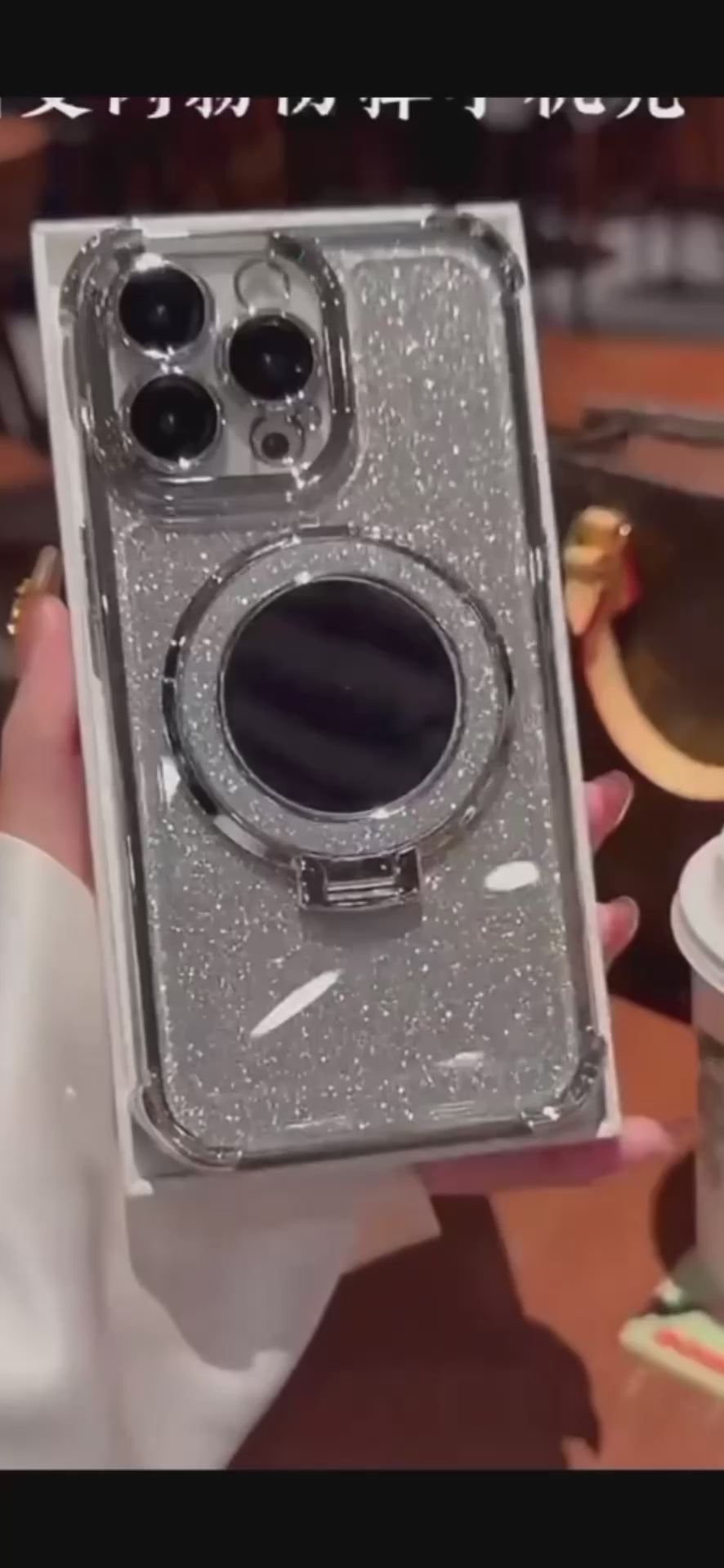 Glitter miror case iPhone