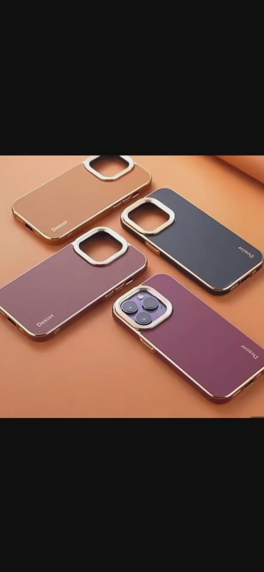 English: Genuine Oil Wax Leather Phone Case