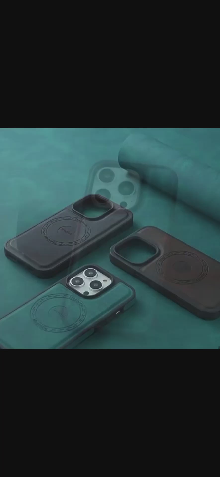 Premium Faux Leather Magnetic Phone Case